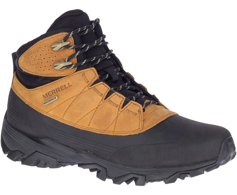 Merrell Boots Brown/Black - Coldpack Ice+ 6\" Polar Waterproof - Mens 81SIOKHTX